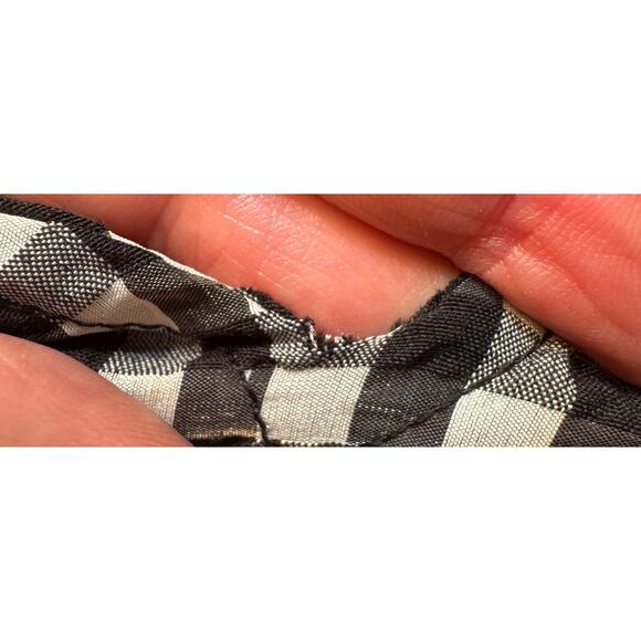 Ganni Black and White Checkered Top - Picture 3 of 16